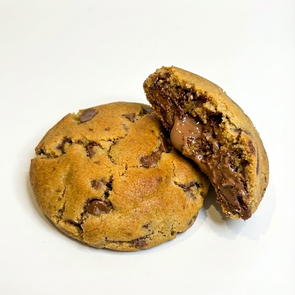 N'Dough Kinder Bueno stuffed cookie – NYC-style cookie with hazelnut cream and wafer centre
